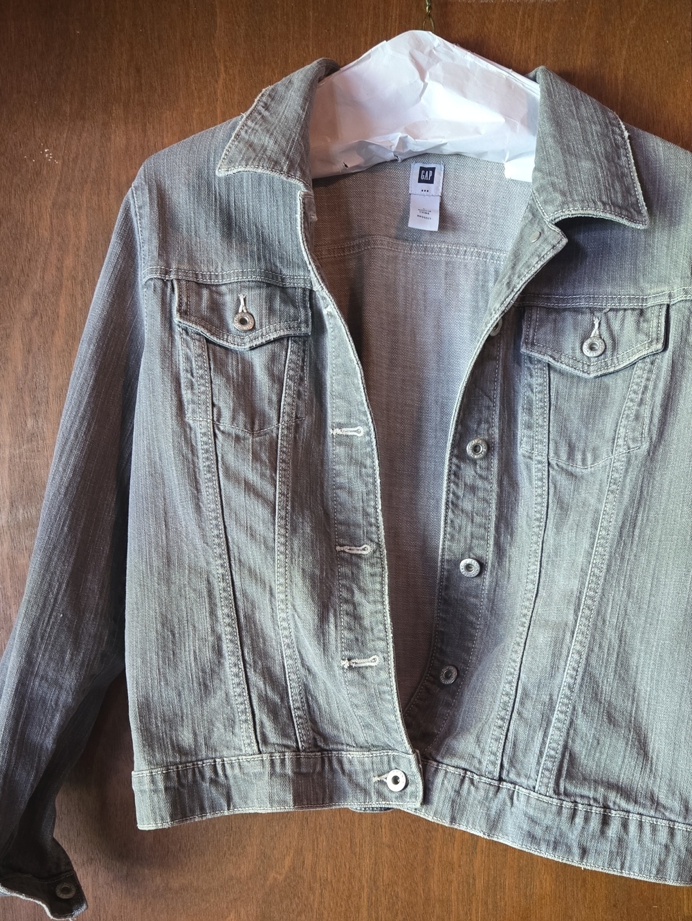 GAP Women's Light Gray Denim Jacket